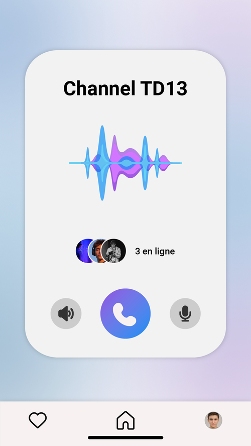 Interface lors d'un appel
